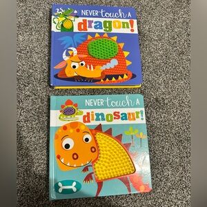 Never Touch Interactive Dragon and Dinosaur Books